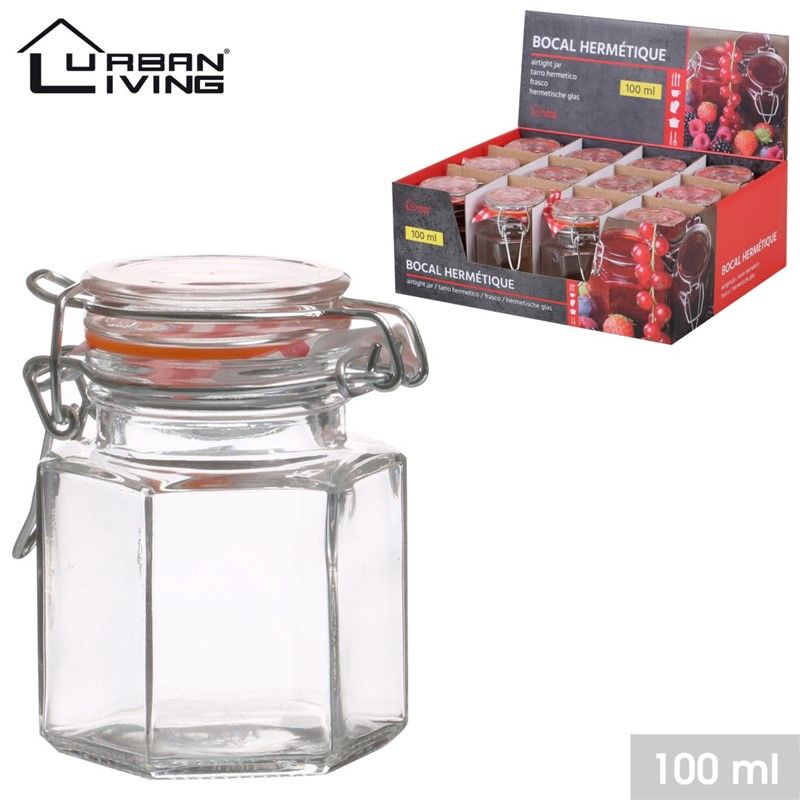 Glasskrukke med lokk, 100ml