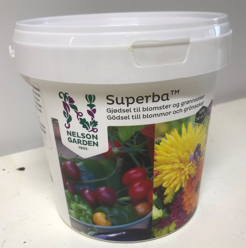 Superba gjødsel i bøtte 1kg